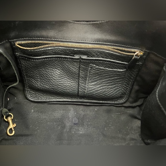 Dooney & Bourke Black Purse Shoulder Bag Pebbled Leather - Picture 4 of 5